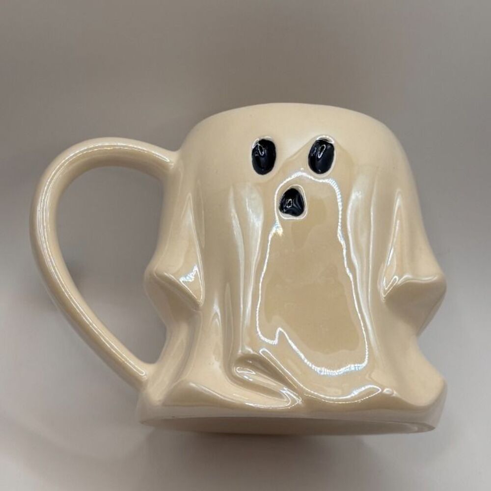 Iridescent Cute Ghost Halloween Coffee Cup Mug 14.8 oz - Way to Celebrate! 2023